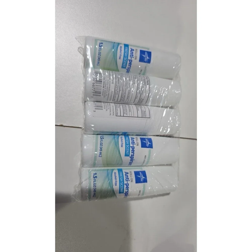 Medline Antiperspirant Fresh Scent Deodorants, 1.5 oz (5 Pack)